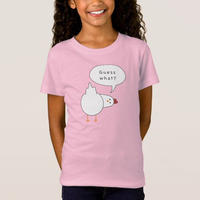 Adivinha o quê?  Camiseta Kawaii Cute (Frente)