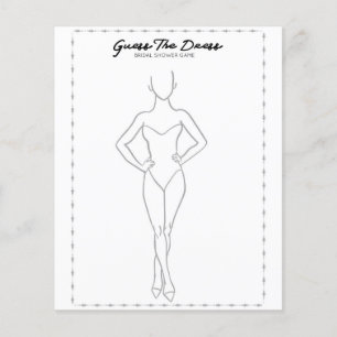 Adivinha o Vestido - jogo para a festa do chá de p