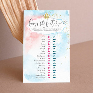 "Adivinha os Recursos" Traço de Bebê - Jogo Revela