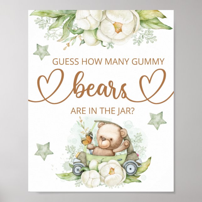 Adivinha quantos ursos poster (Frente)