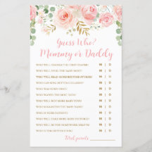 Adivinha Quem? Cartão de jogo para mamãe ou Pai, C