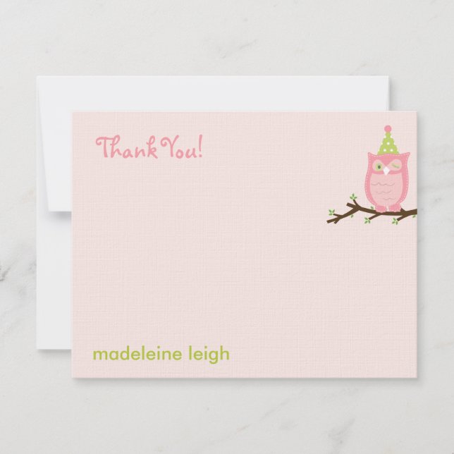 Adivinha Quem? Cartões de agradecimentos plano - r (Frente)