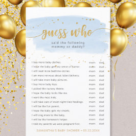 Adivinha quem é a aquarela azul + jogo de chá de f