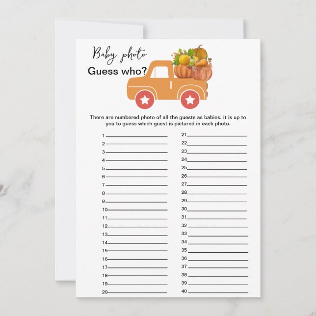 Adivinha quem joga o chá de fraldas (Frente)