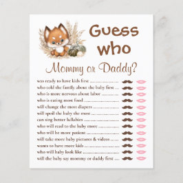 Adivinha Quem Mamãe Ou Jogo De Chá de fraldas Cai 