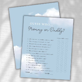 Adivinha quem Mamãe ou jogo de Chá de fraldas do P