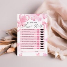 Adivinha Quem, Mamãe ou Pai, Jogo do Chá de fralda