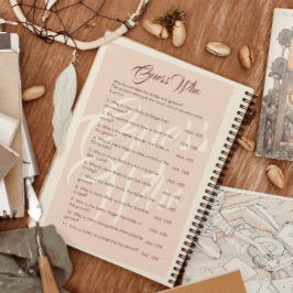 Adivinha Quem Minimiza O Jogo De Casamento E Chá d