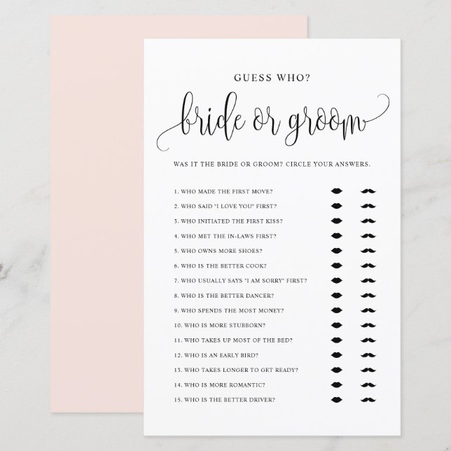 Adivinha Quem Noiva ou Almoço Ele Disse Que Disse  (Frente/Verso)