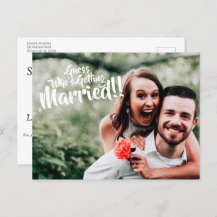 Adivinha quem vai se casar com o cartão postal