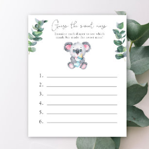 Adivinhe a Doce Bagunça - Chás de Bebê Koala