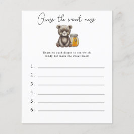 Adivinhe a Doçura - Jogo de Chá de Bebê