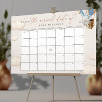 Adivinhe O Poster De Elefante Do Calendário De Dat
