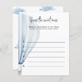 Adivinhem a doce bagunça - jogo de chá de fraldas