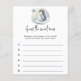 Adivinhem a doce bagunça - jogo de chá de fraldas