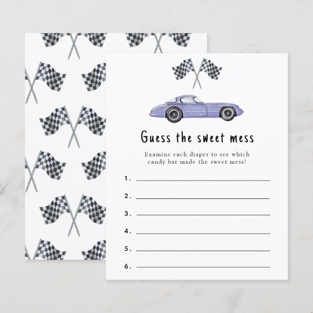 Adivinhem a suave confusão - jogo de chá de fralda (Frente/Verso)