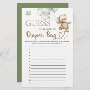 Adivinhem o que está no chá de fraldas do urso da