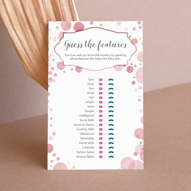 "Adivinhem os recursos" Jogo do Chá Rosa Baby Trai (Criador carregado)