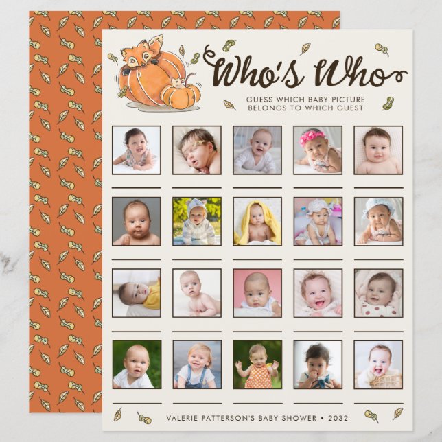 Adivinhem qual jogo de Chá de fraldas de Imagem do (Frente/Verso)