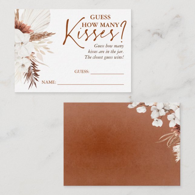 Adivinhem Quantos Cartões De Jogo - Terracotta (Frente/Verso)