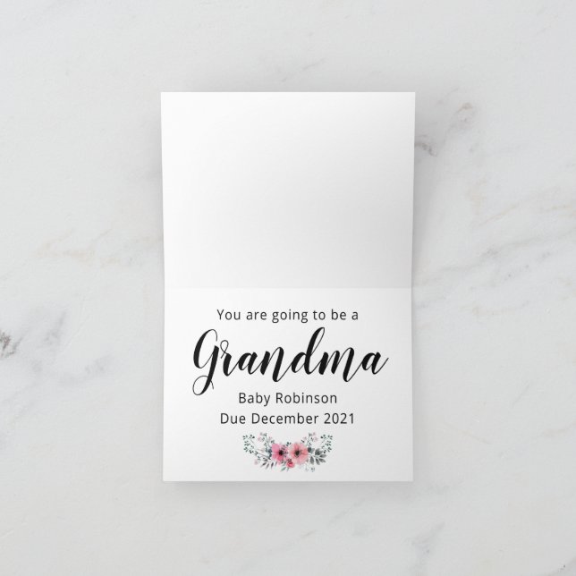 Adivinhem Que Cartão De Anunciação De Gravidez (Interior)