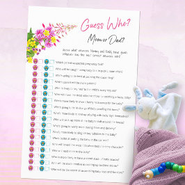 Adivinhem quem é a mãe ou o jogo de Chá de fraldas