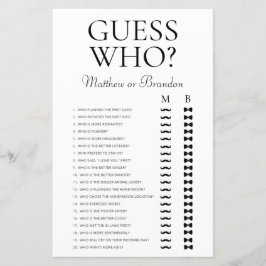 Adivinhem quem jogo de Chá LGBTQ