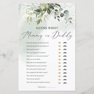 Adivinhem quem mamãe ou chá de fraldas