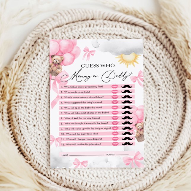 Adivinhem Quem, Mamãe ou Pai, Jogo do Chá de frald (Criador carregado)