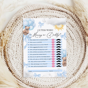 Adivinhem Quem, Mamãe ou Pai, Jogo do Chá de frald