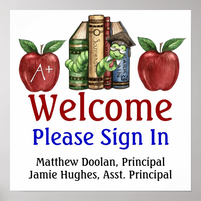 Administração escolar / Poster de início de sessão (Frente)