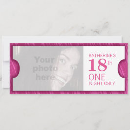 Admitir um convite de festa de aniversário VIP 18t