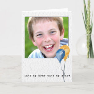 Adoção Anúncio pintado balões de aquarela