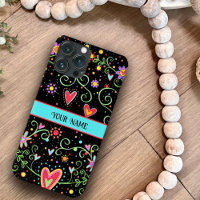 Adolescente Adolescente Trendy Black Floral Inspir