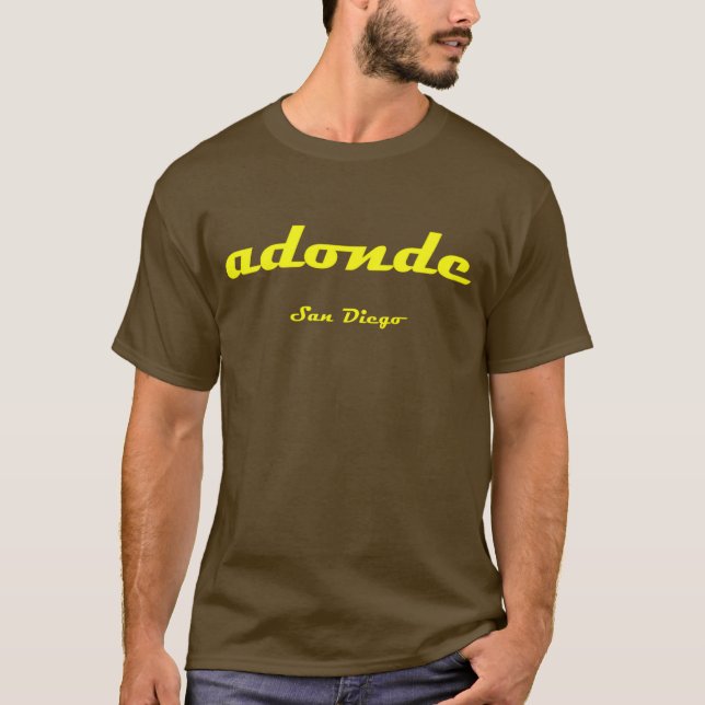 adonde - t-shirt de San Diego (Frente)