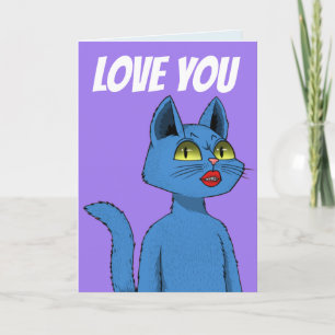 ADORA SEUS CARTÕES DE GATO DE ANIVERSÁRIO PARA ELE