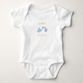 Adorable Blue Creature Graphic Baby T-Shirt - Soft