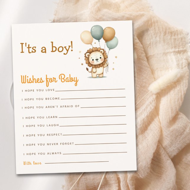  Adorable Lion Baby Shower Boy (Criador carregado)