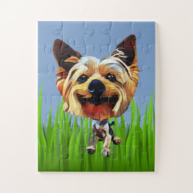 Adorable Yorkshire Terrier 30 Piece Quebra-cabeça (Vertical)