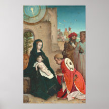 Adoração de Magi, Juan de Flandes, Poster de arte