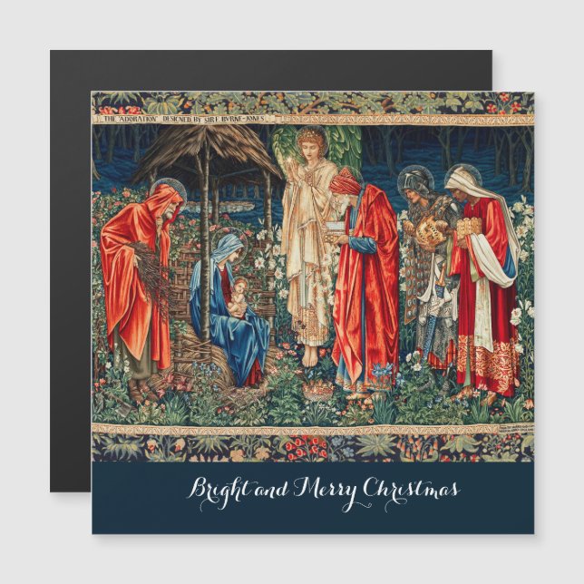 ADORAÇÃO DE MAGI Morris, Burne-Jones (Frente/Verso)