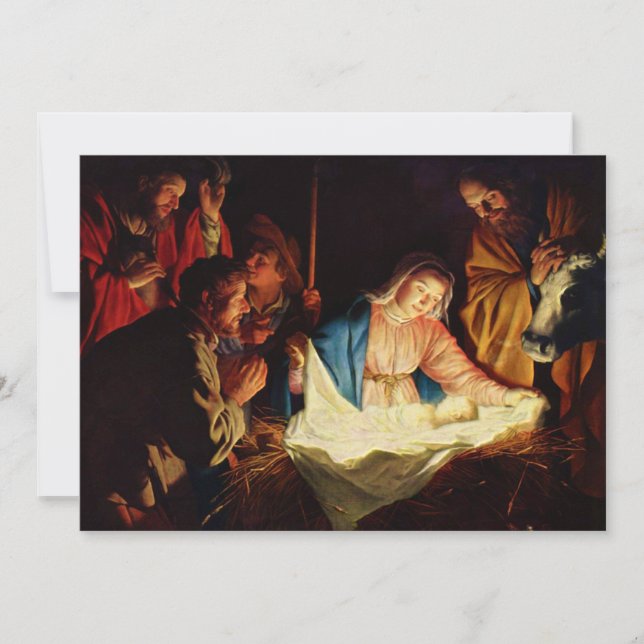 Adoração dos Pastores - Honthorst (Frente)