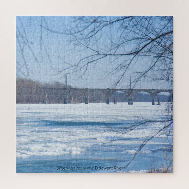 Adoramos a Quebra-cabeça do rio Delaware (Vertical)