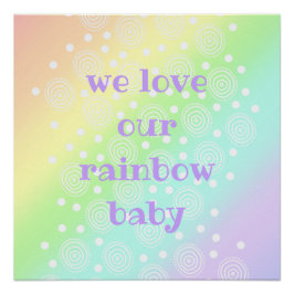 Adoramos nosso Impressão do Rainbow Baby Nursery W