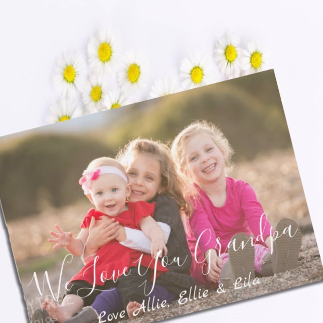 Adoramos seu cartão de Dia de os pais do vovô (Criador carregado)