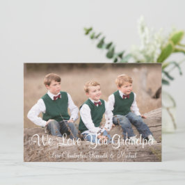 Adoramos Seu Cartão De Dia de os pais Vovô