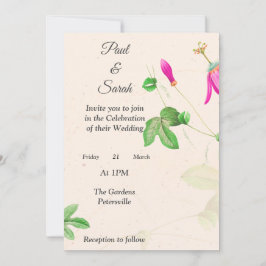 Adoráveis amigos cor-de-rosa Convite de Casamento,