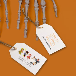 Adoráveis Crianças de Doce ou Travessura Etiqueta