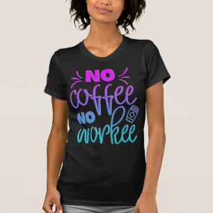 Adoráveis Engraçados Coffee Cote Cote Sem Camiseta