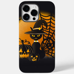 Adoráveis Gato De Halloween E Abóbora